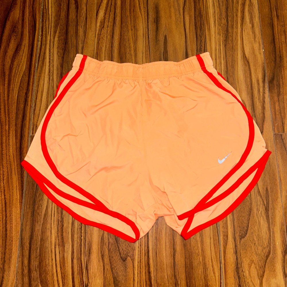 Nike Women's Athletic Shorts in Orange and Red